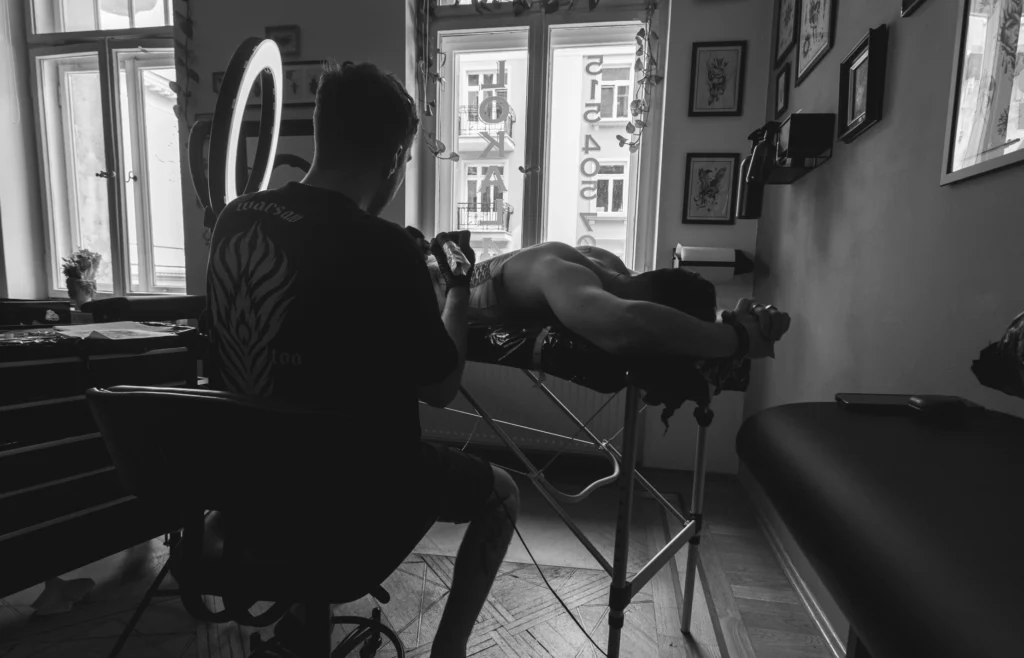 klatka, plecy , rekaw, noga, ramie - studio tatuażu warszawa